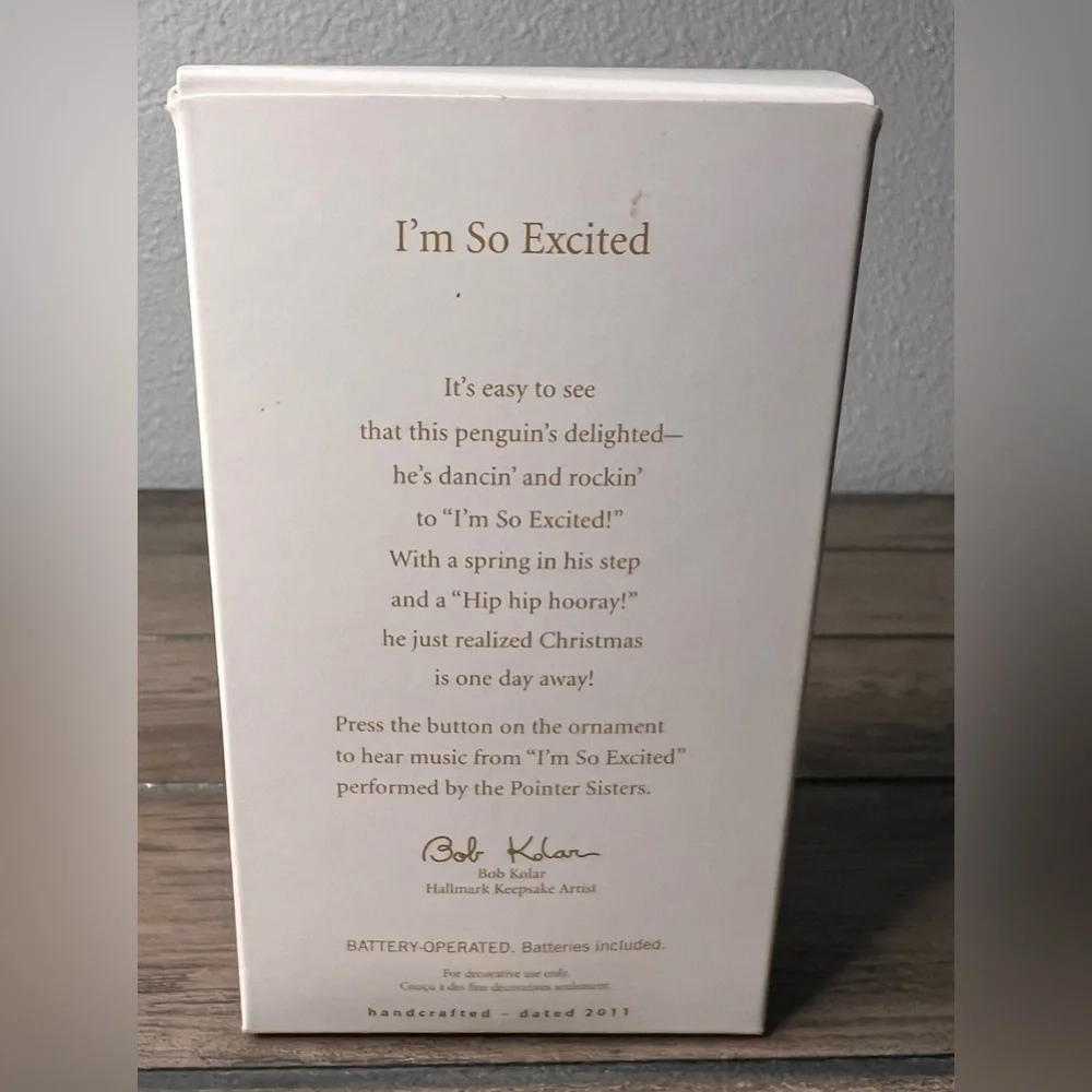 Hallmark 2011 “I’m So Excited” Christmas Ornament from the Magic features sound